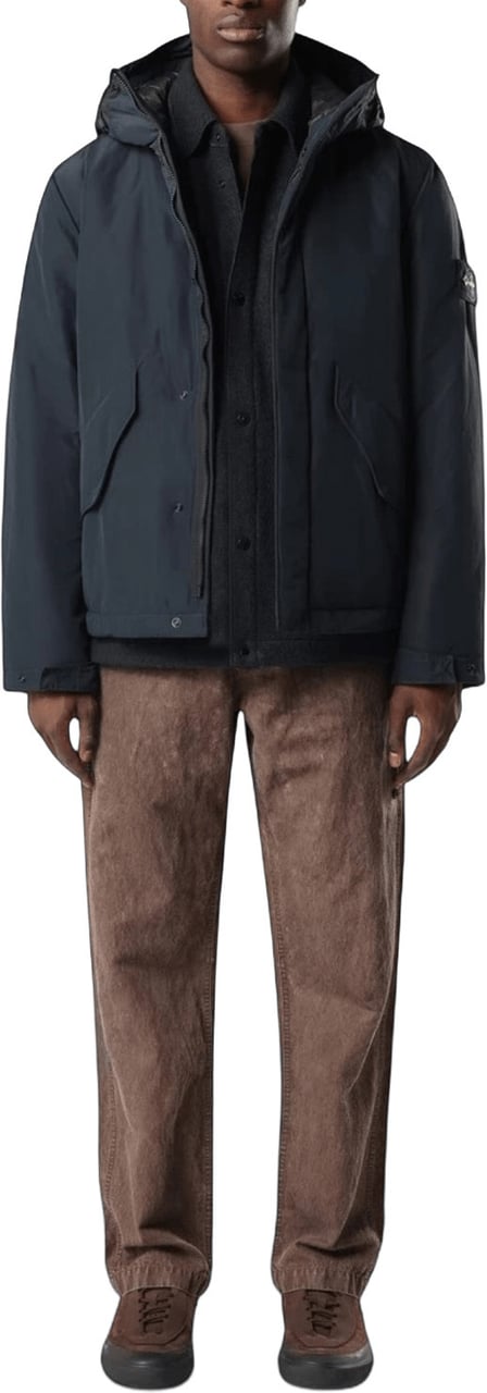 Stone Island MICRO TWILL SHORT PARKA Zwart