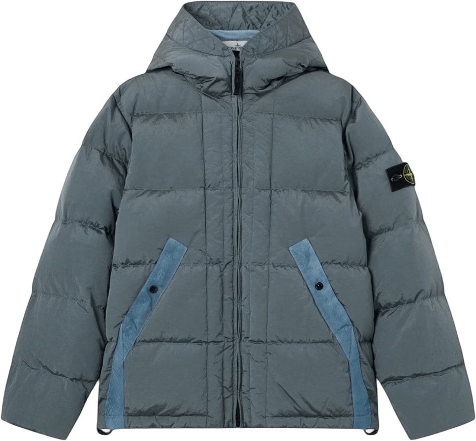 Stone Island NYLON METAL IN ECONYL® DOWN JACKET Blauw