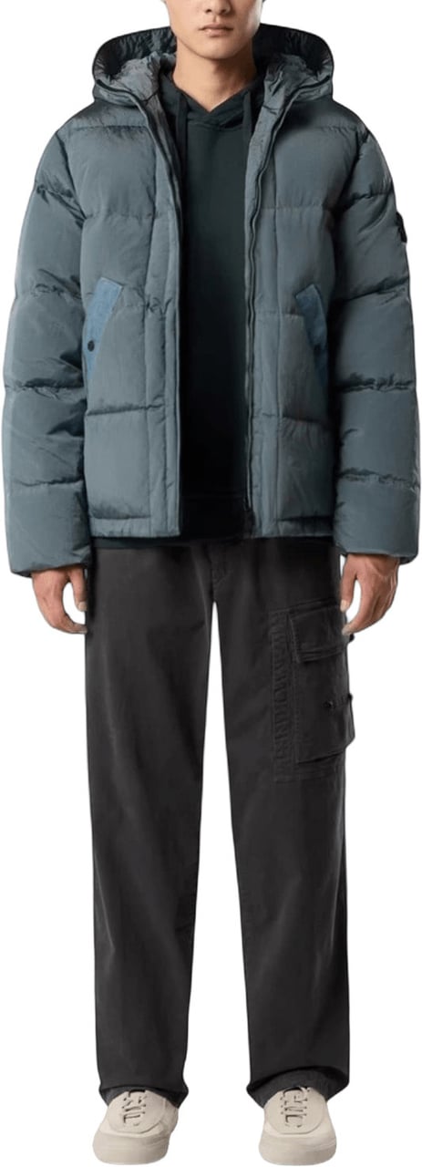 Stone Island NYLON METAL IN ECONYL® DOWN JACKET Blauw