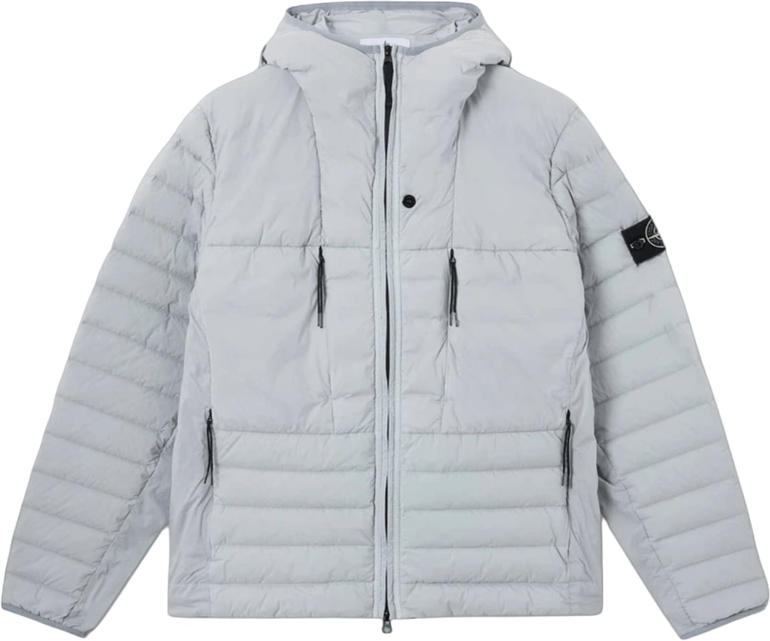Stone Island SEAMLESS TUNNEL NYLON DOWN-TC JACKET Lichtgrijs