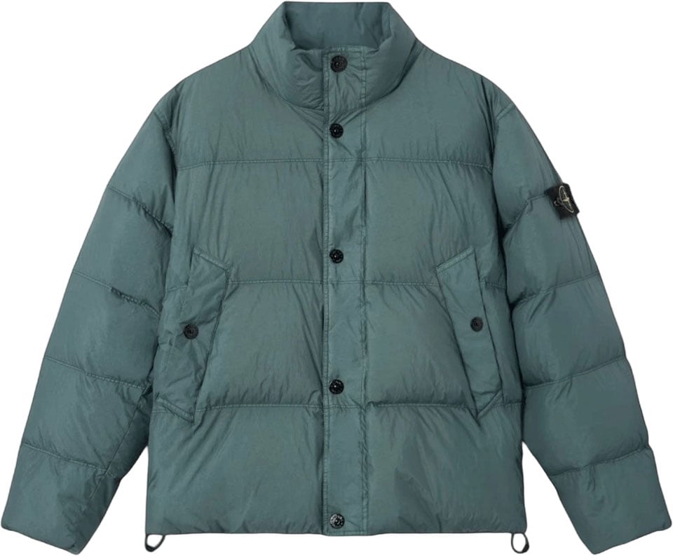 Stone Island GARMENT DYED CRINKLE REPS NY DOWN JACKET Navy