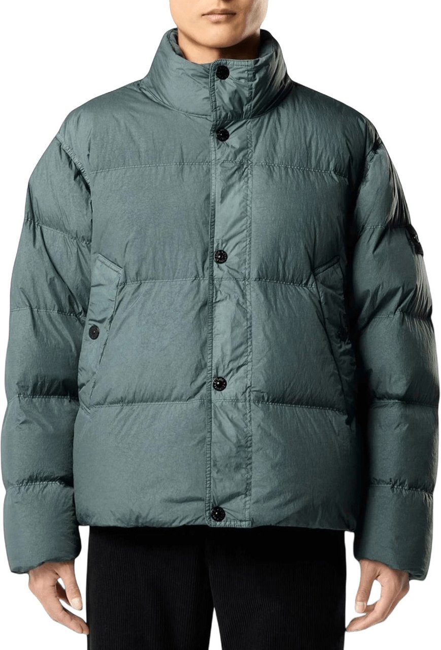Stone Island GARMENT DYED CRINKLE REPS NY DOWN JACKET Navy
