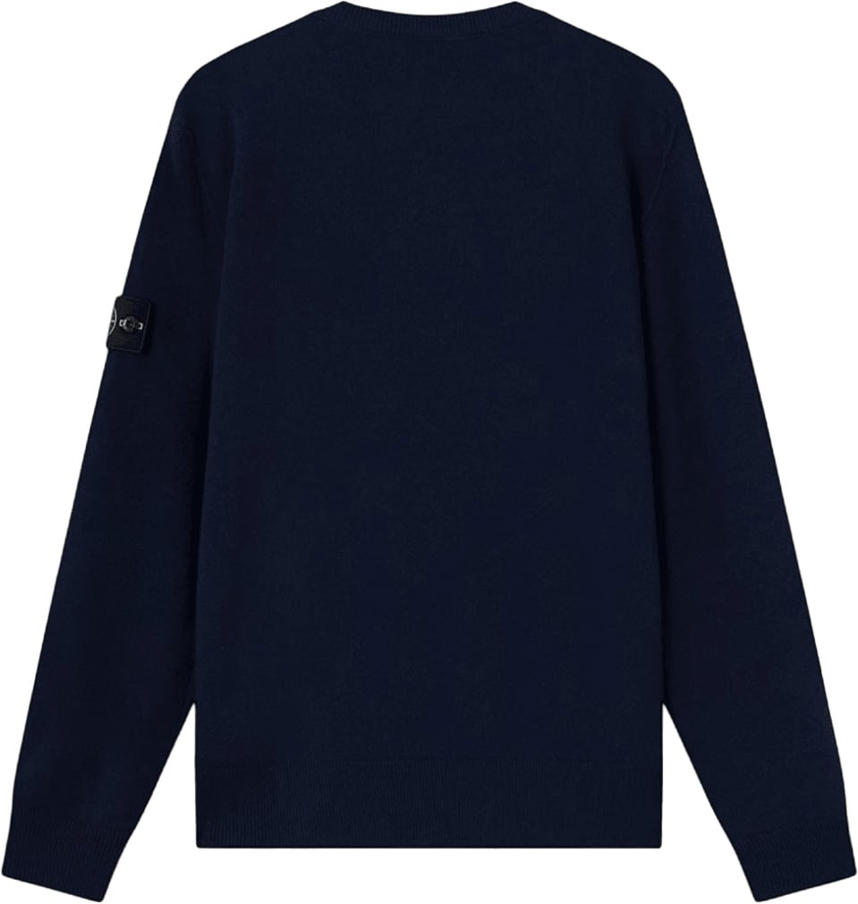 Stone Island LIGHT RWS GEELONG WOOL CREWNECK Navy