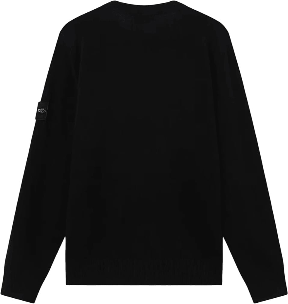 Stone Island LIGHT RWS GEELONG WOOL CREWNECK Zwart