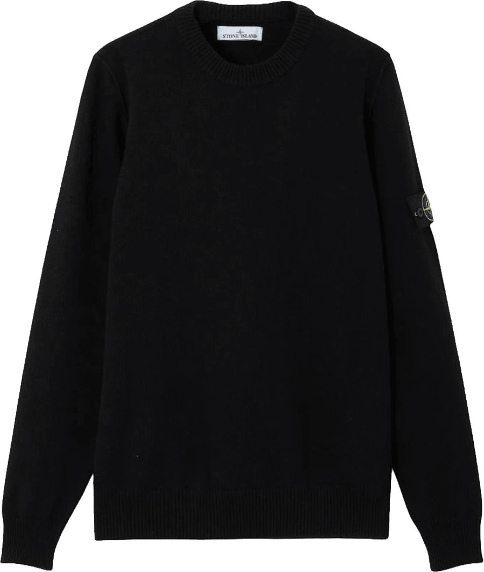 Stone Island LAMBSWOOL CREWNECK Zwart
