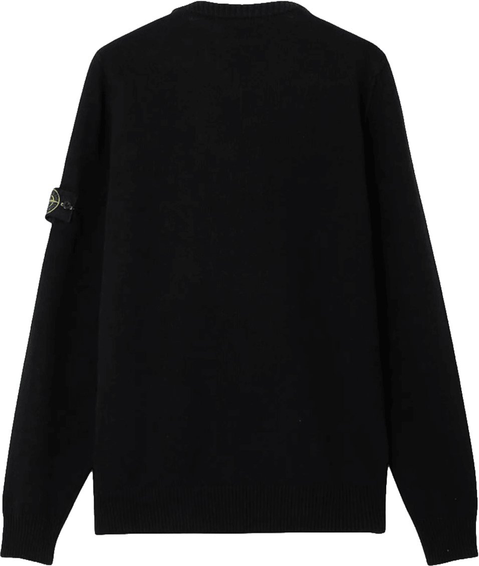 Stone Island LAMBSWOOL CREWNECK Zwart