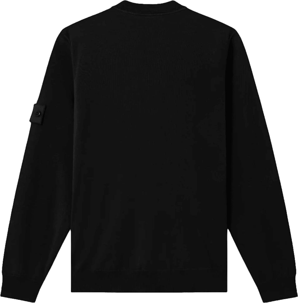 Stone Island LIGHT PURE RWS WOOL GHOST CREWNECK Zwart