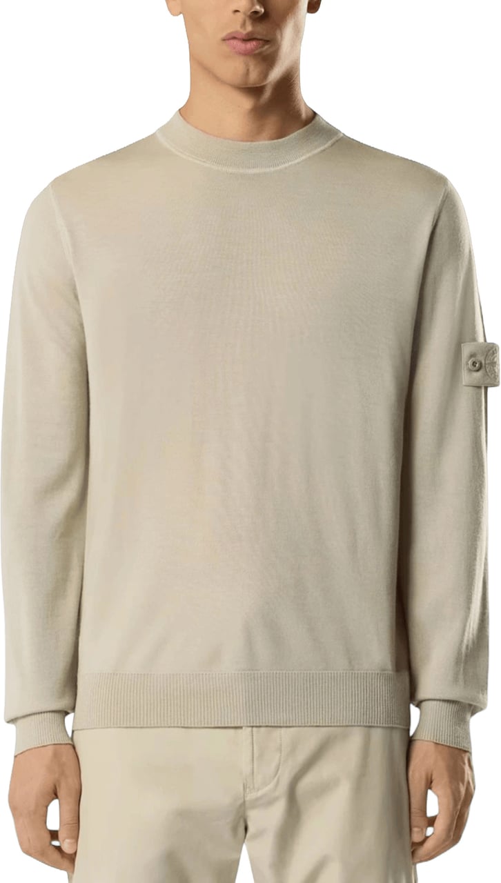 Stone Island LIGHT PURE RWS WOOL GHOST CREWNECK Beige