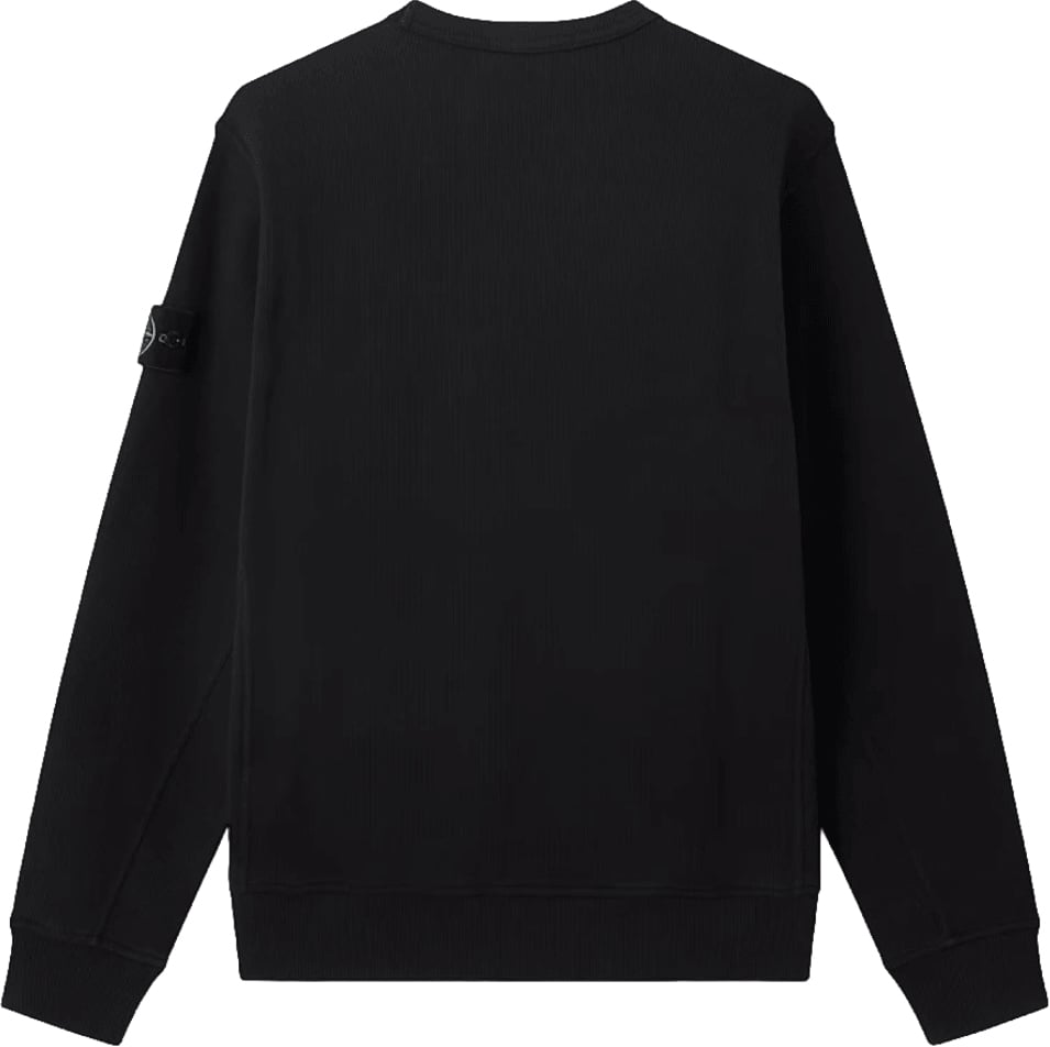 Stone Island ORGANIC COTTON INTERLOCK SWEATER Zwart