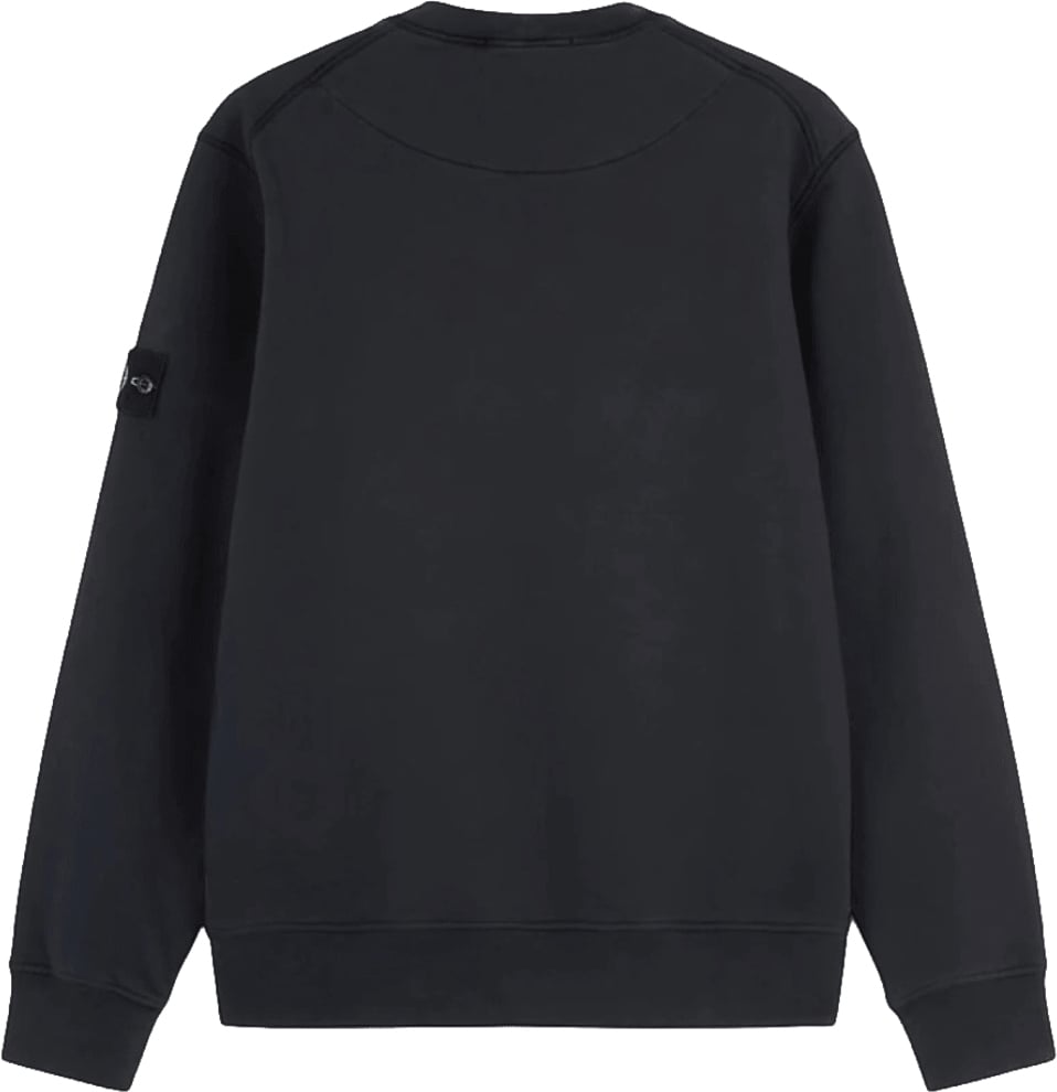 Stone Island ORGANIC COTTON FLEECE SWEATER Zwart