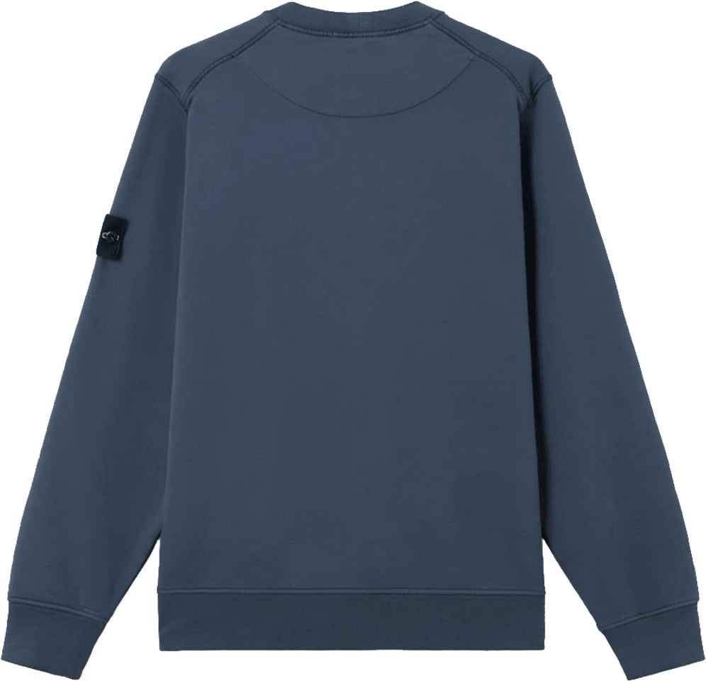 Stone Island ORGANIC COTTON FLEECE SWEATER Blauw