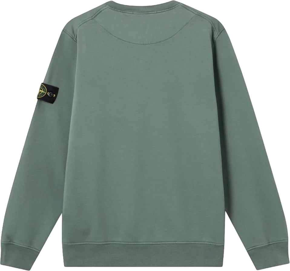 Stone Island ORGANIC COTTON FLEECE SWEATER Lime