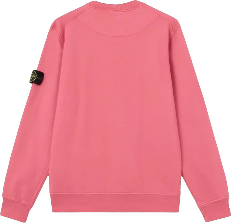 Stone Island ORGANIC COTTON FLEECE SWEATER Roze