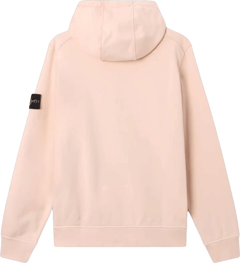 Stone Island ORGANIC COTTON FLEECE ZIP THROUGH HOODIE Roze