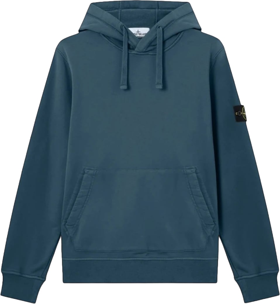 Stone Island ORGANIC COTTON FLEECE HOODIE Navy