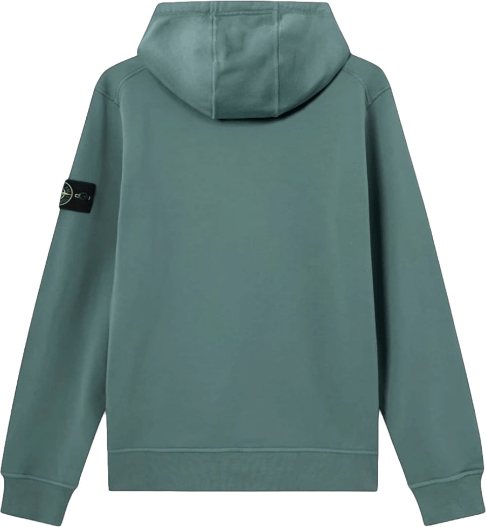 Stone Island ORGANIC COTTON FLEECE HOODIE Lime