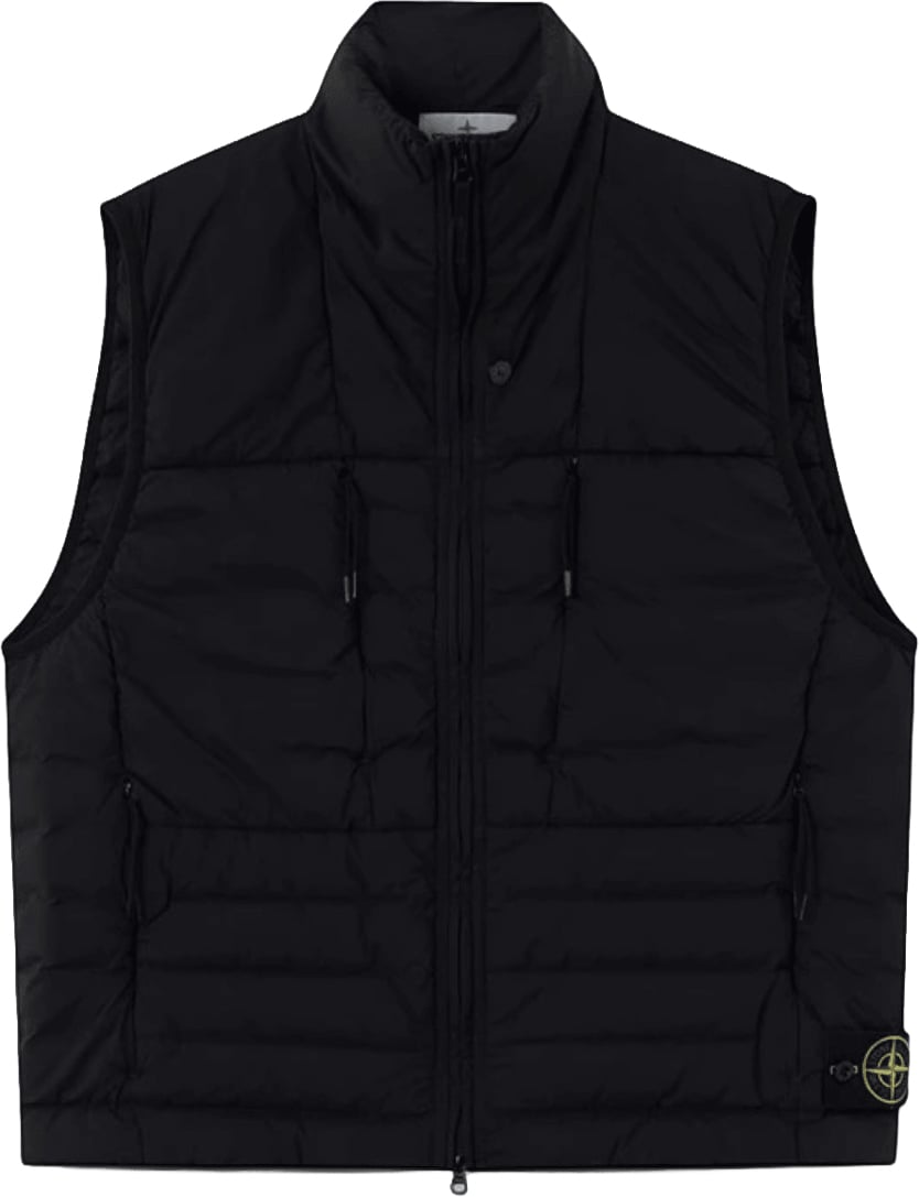 Stone Island SEAMLESS TUNNEL NYLON DOWN-TC VEST Zwart