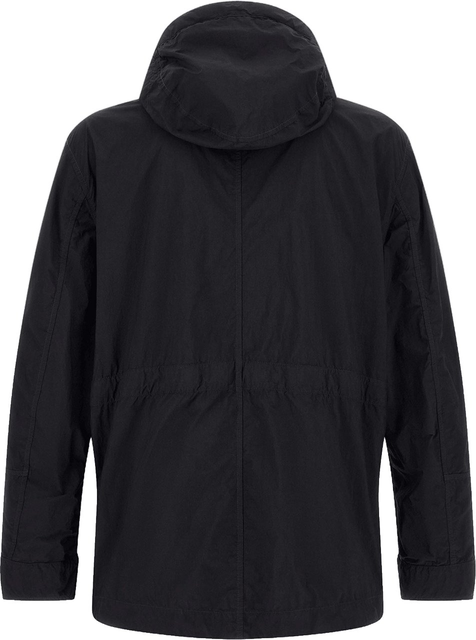 Stone Island NYLON SMERIGLIATO GHOST CARGO PARKA Zwart