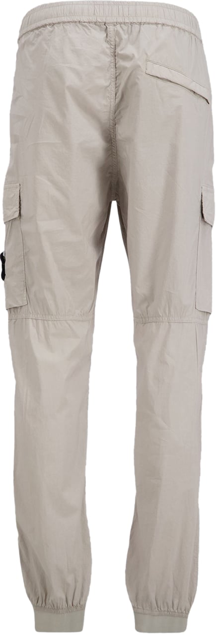 Stone Island STRETCH COTTON TELA 'PARACADUTE' TROUSERS PEARL GREY Grijs
