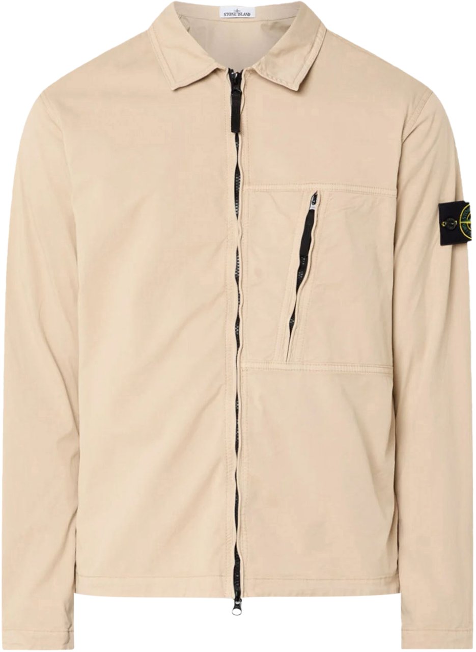 Stone Island SUPIMA® COTTON TWILL STRETCH-TC SHIRTS DESERT Beige