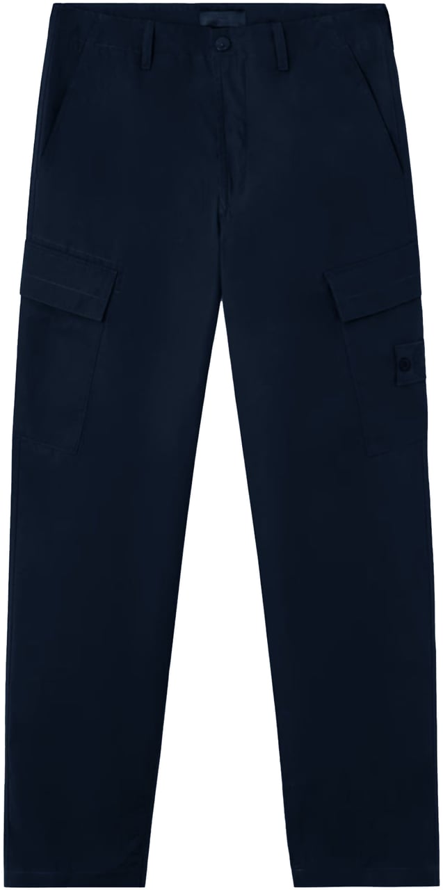 Stone Island WEATHERPROOF COTTON CANVAS TROUSERS NAVY BLUE Blauw