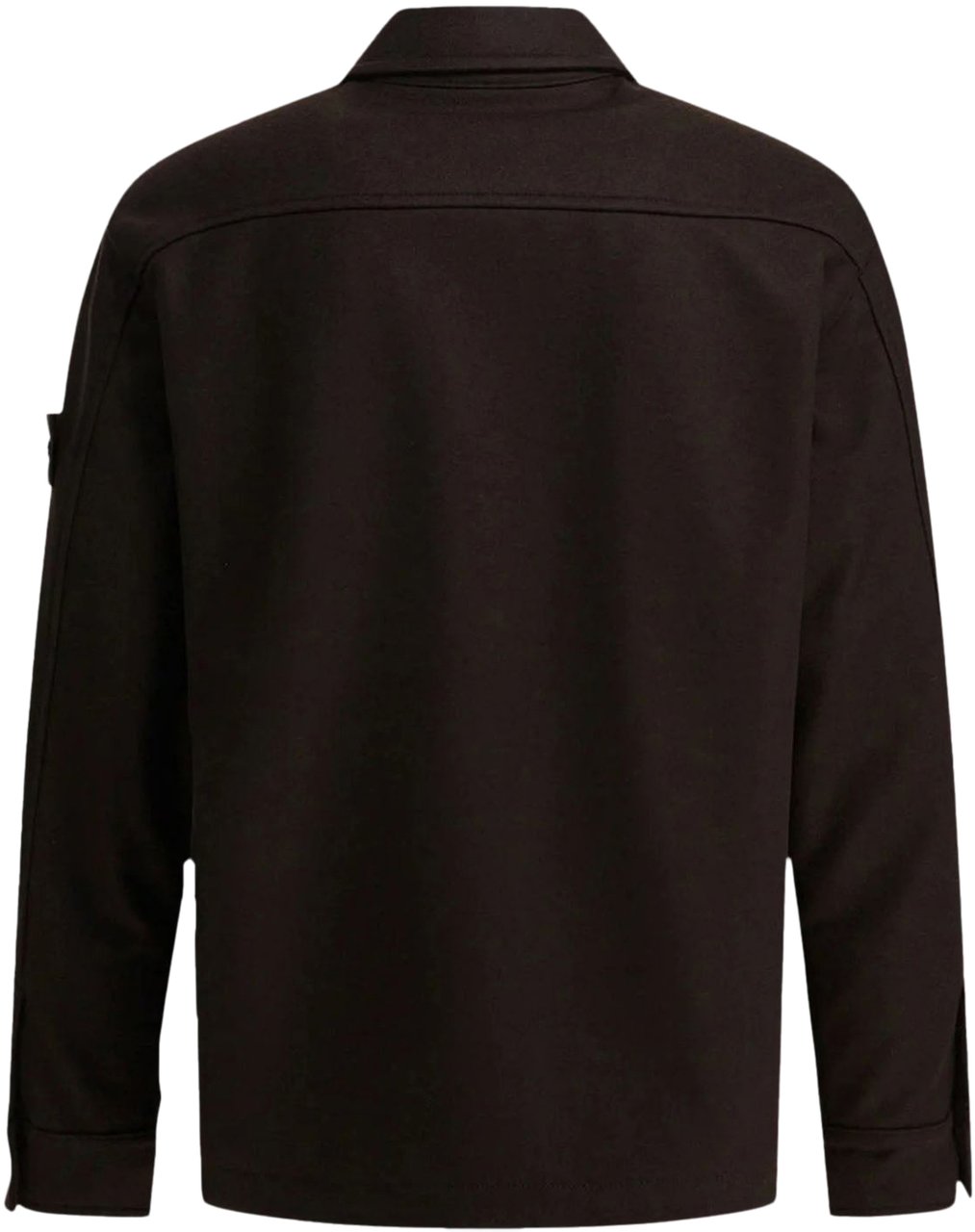 Stone Island WOOL NYLON FLANNEL_STONE ISLAND GHOST SHIRTS DARK BROWN Bruin