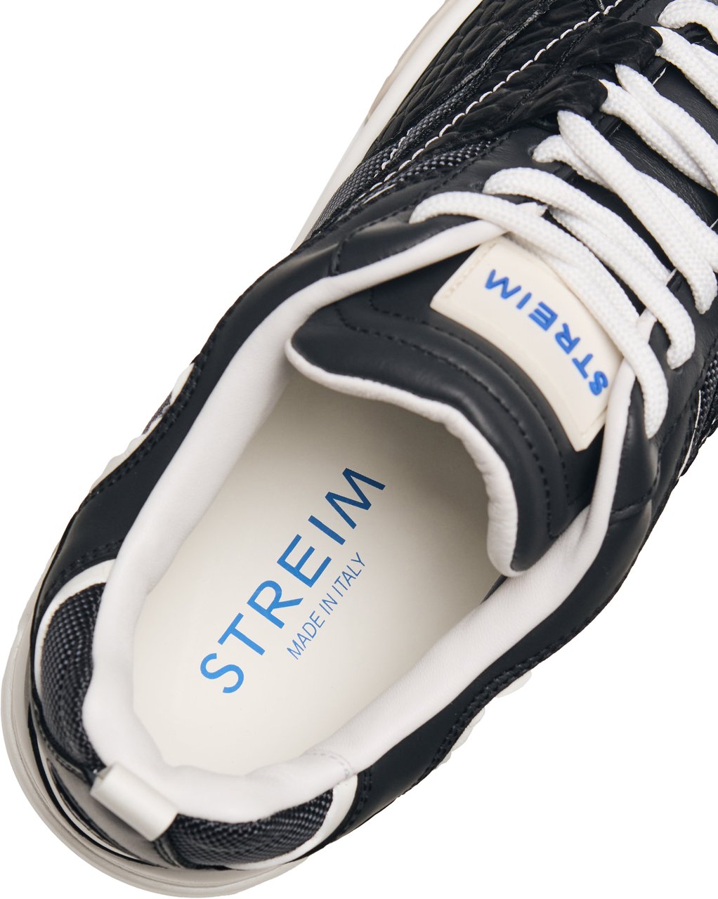 Streim the legacy Primo Basket Croc Print Black Zwart