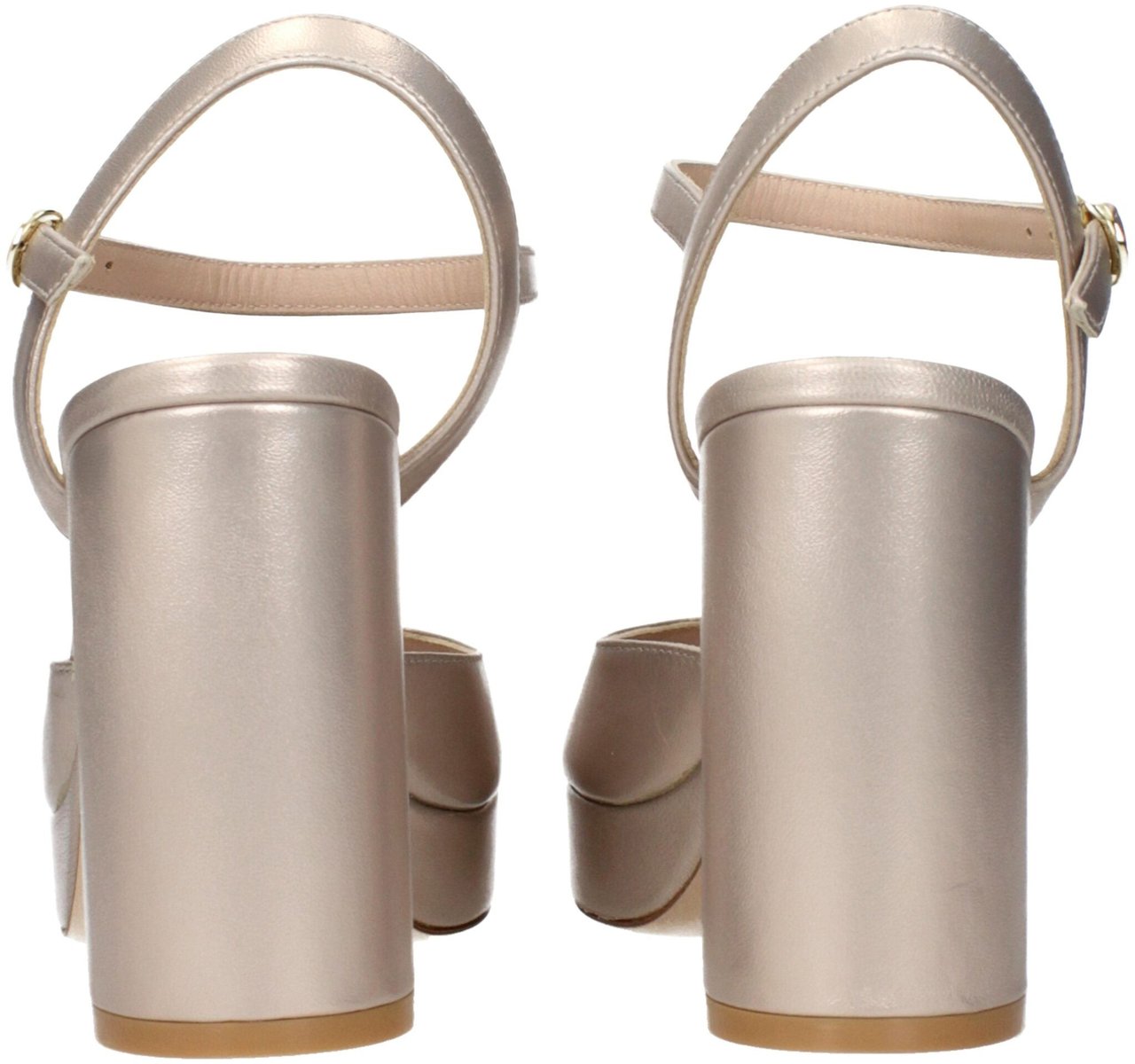 Stuart Weitzman Beige Leather Platform Sandals Beige