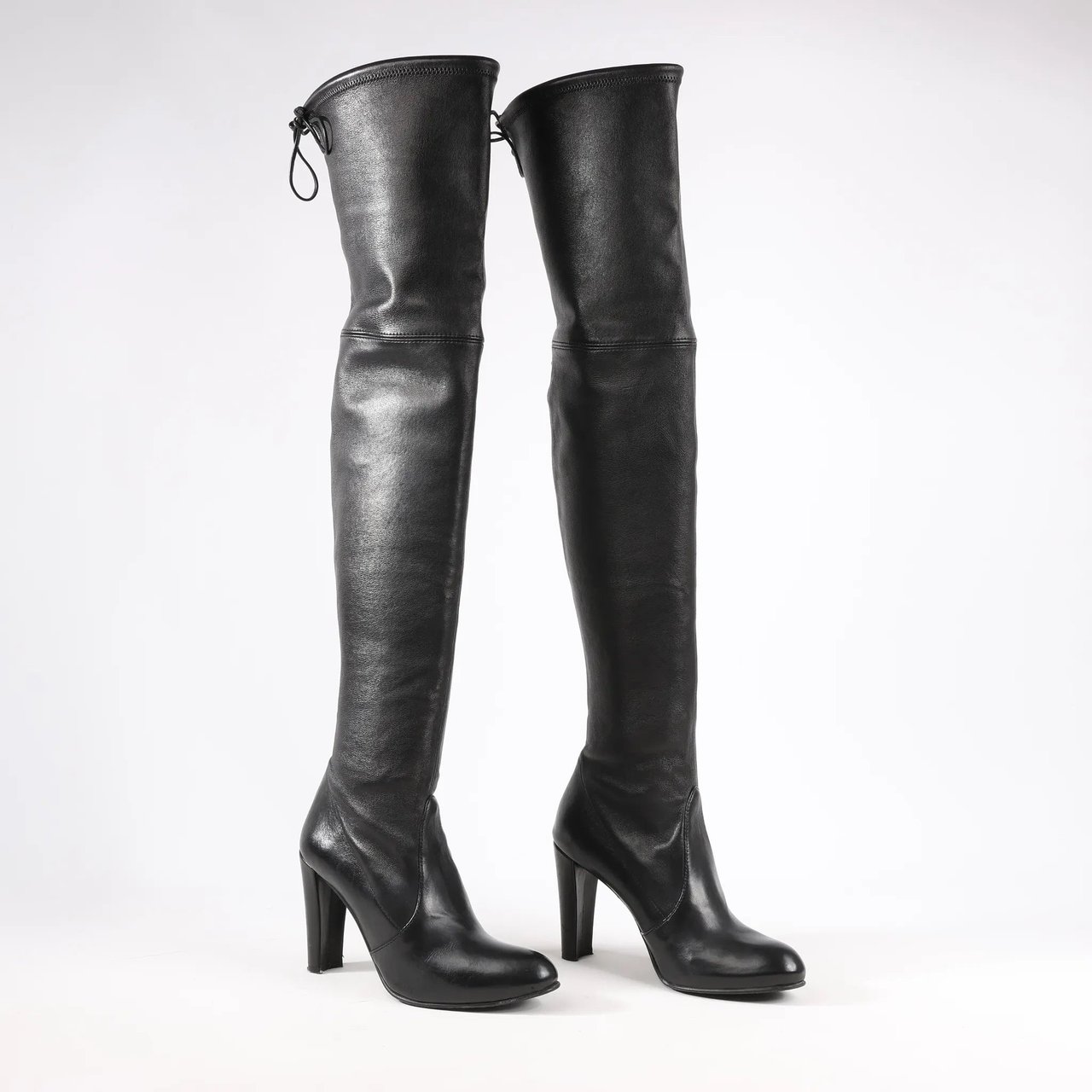 Stuart Weitzman Stuart Weitzman Vidaland 100mm Over-the-knee Boots in Black, Size 39.5 EU Beige
