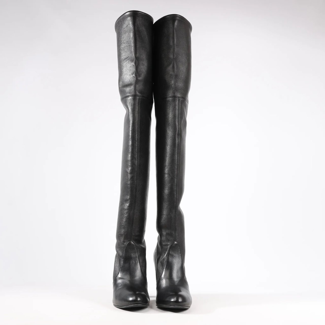Stuart Weitzman Stuart Weitzman Vidaland 100mm Over-the-knee Boots in Black, Size 39.5 EU Beige