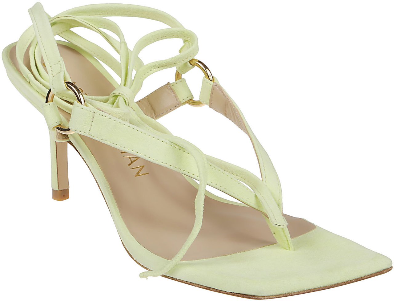 Stuart Weitzman Lalita 75 Sandals Yellow Geel