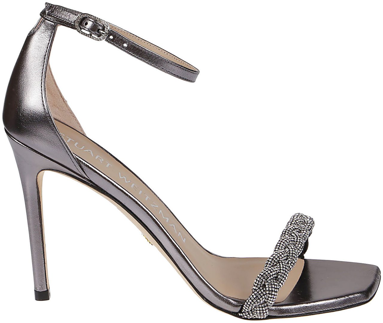 Stuart Weitzman Nudistcurve 100 Highshine Sandals Metallic Metallic