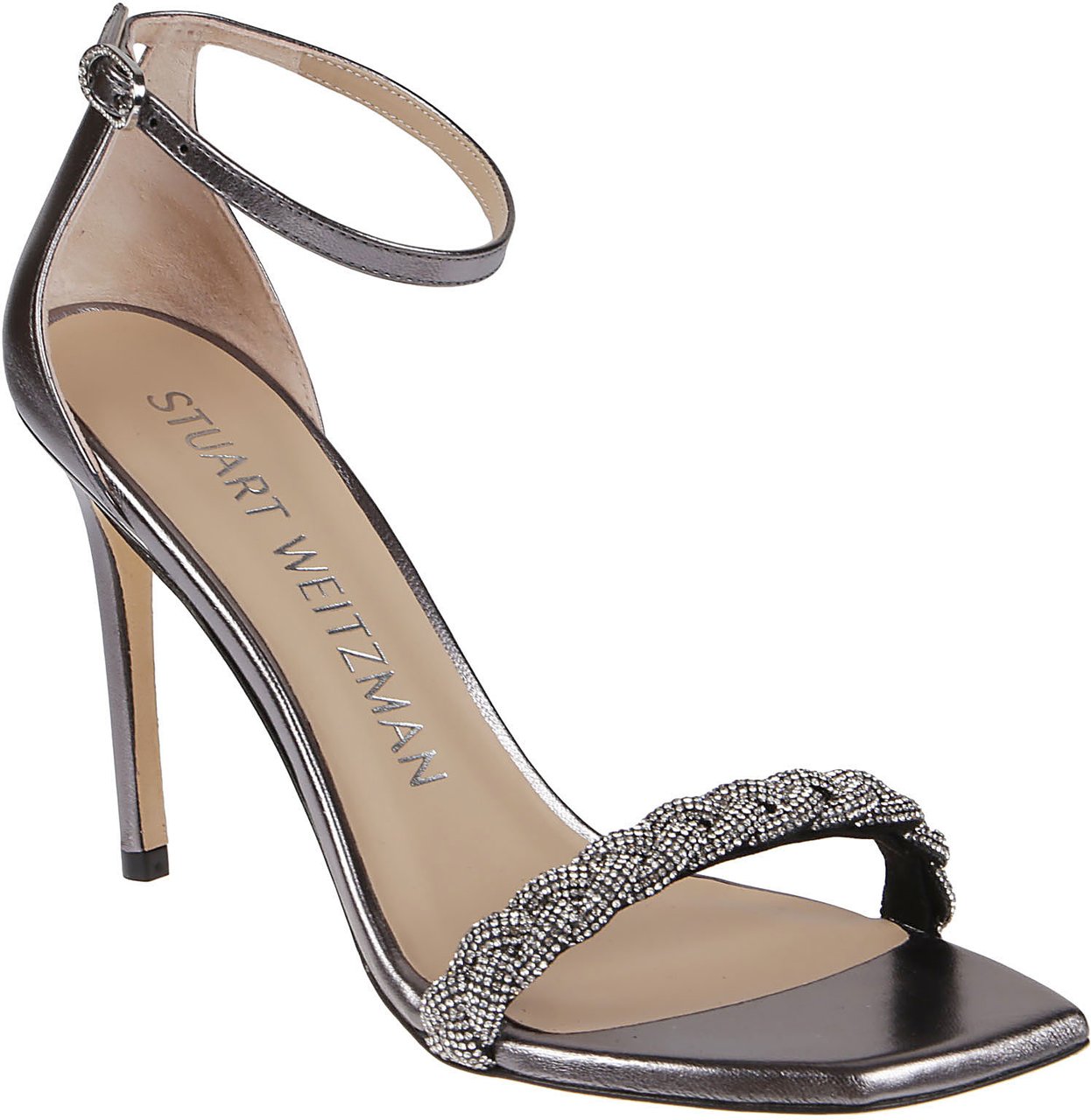 Stuart Weitzman Nudistcurve 100 Highshine Sandals Metallic Metallic