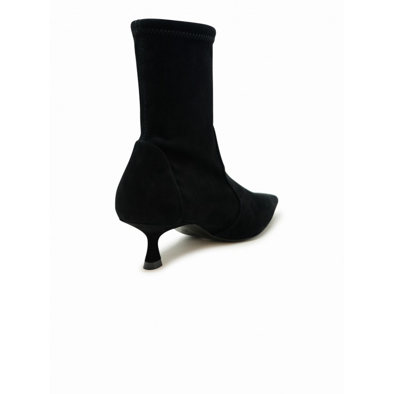 Stuart Weitzman STUART WEITZMAN SJ403 BLACK SUEDE NAOMI 50 BOOTIE Zwart