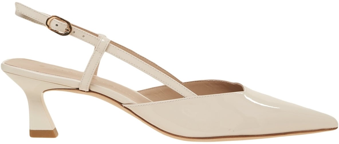 Stuart Weitzman Slingbacks 'Vinnie 50' Wit