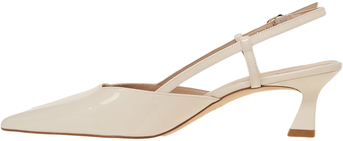 Stuart Weitzman Slingbacks 'Vinnie 50' Wit