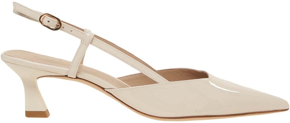 Stuart Weitzman Slingbacks 'Vinnie 50' Wit