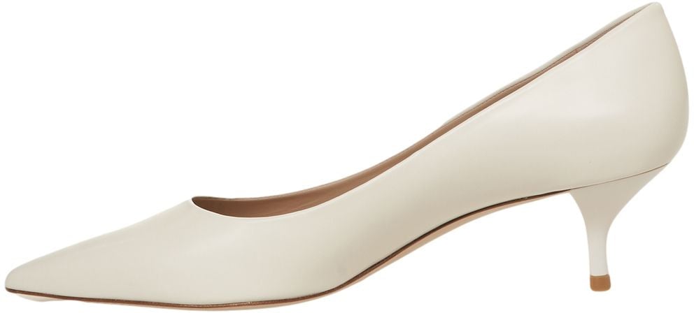 Stuart Weitzman Smooth leather pumps Wit