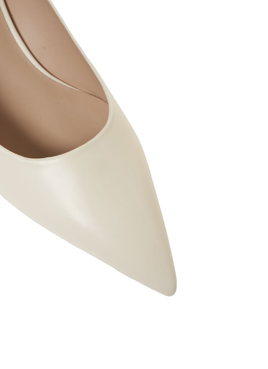 Stuart Weitzman Smooth leather pumps Wit