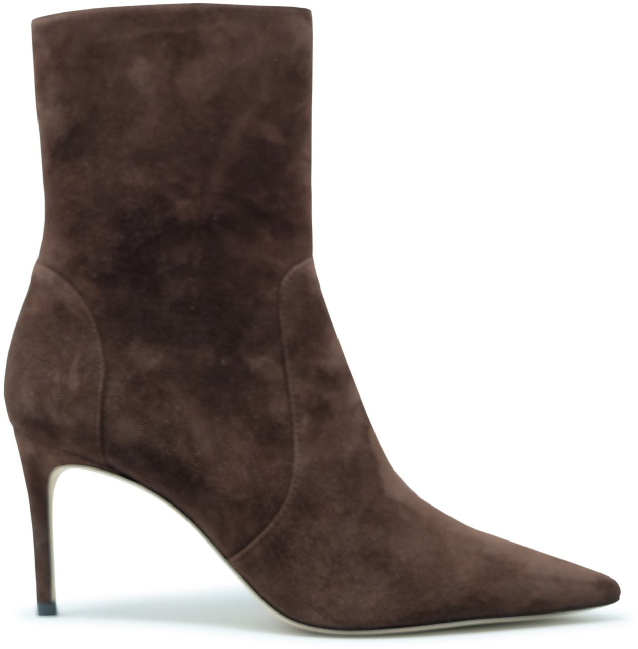 Stuart Weitzman STUART WEITZMAN SJ970 WALNUT SUEDE 75 POWER ZIP BOOTIE Bruin