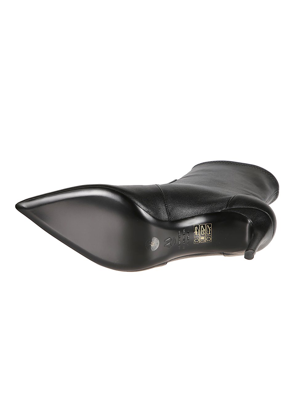 Stuart Weitzman Stuart Power Bootie 75 Ankle Boots Black Zwart