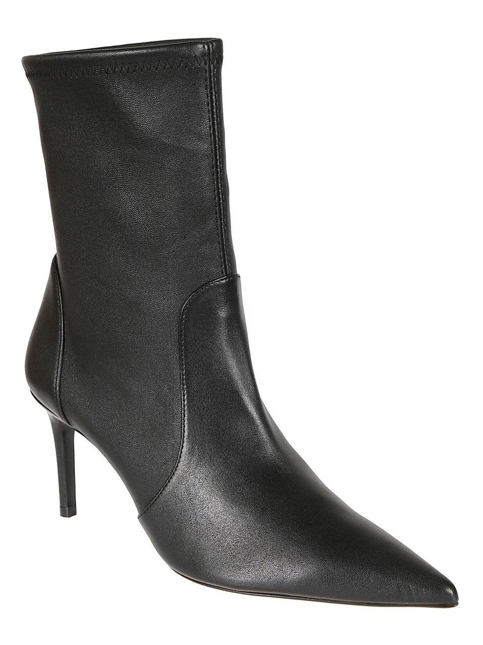 Stuart Weitzman Stuart Power Bootie 75 Ankle Boots Black Zwart