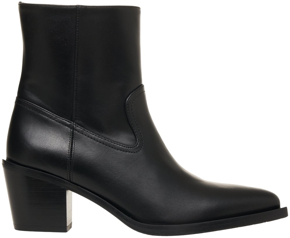 Stuart Weitzman Leather boots 'Tate' Zwart