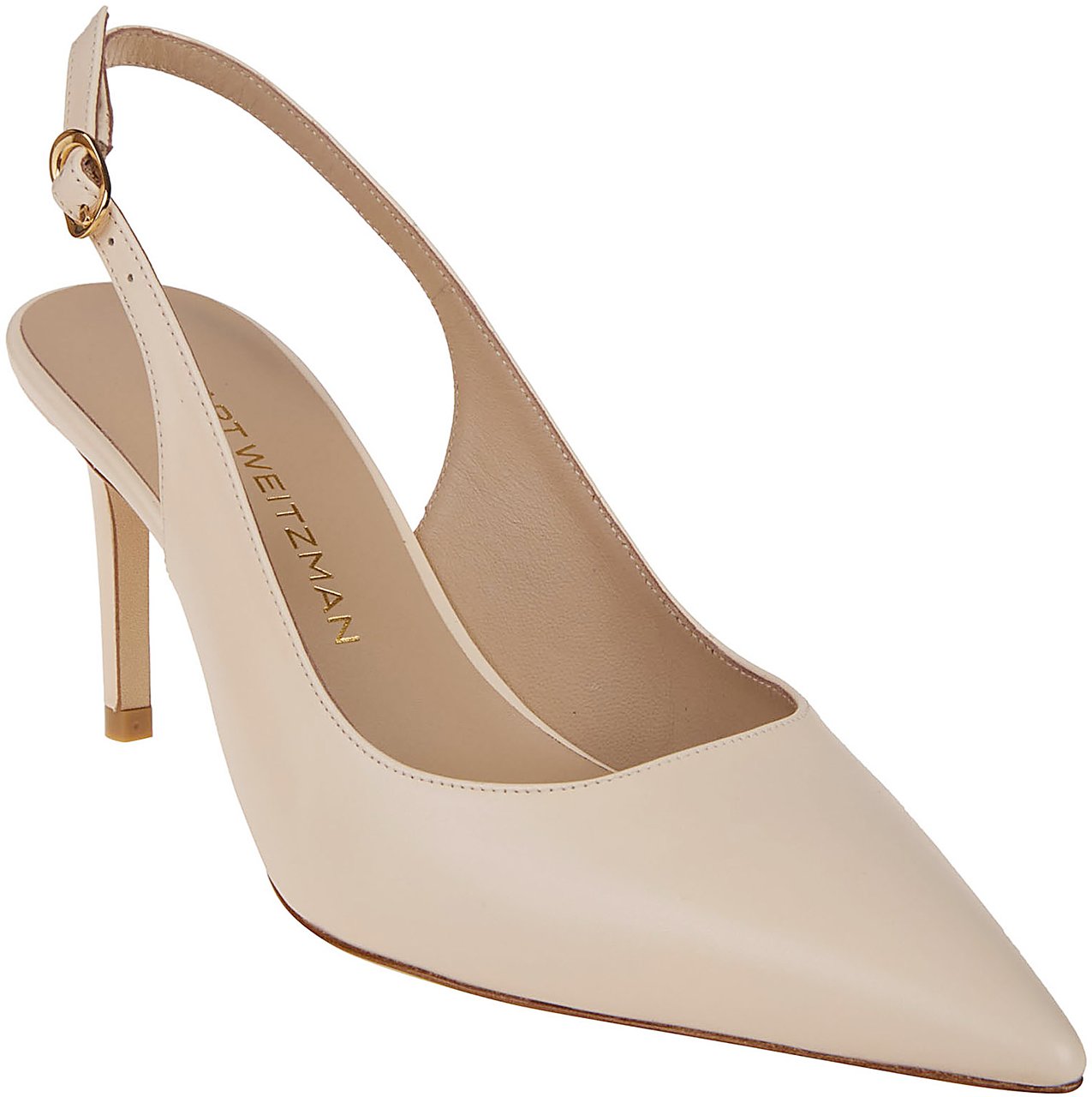 Stuart Weitzman Stuart Power Slingback 75 Sandals White Wit