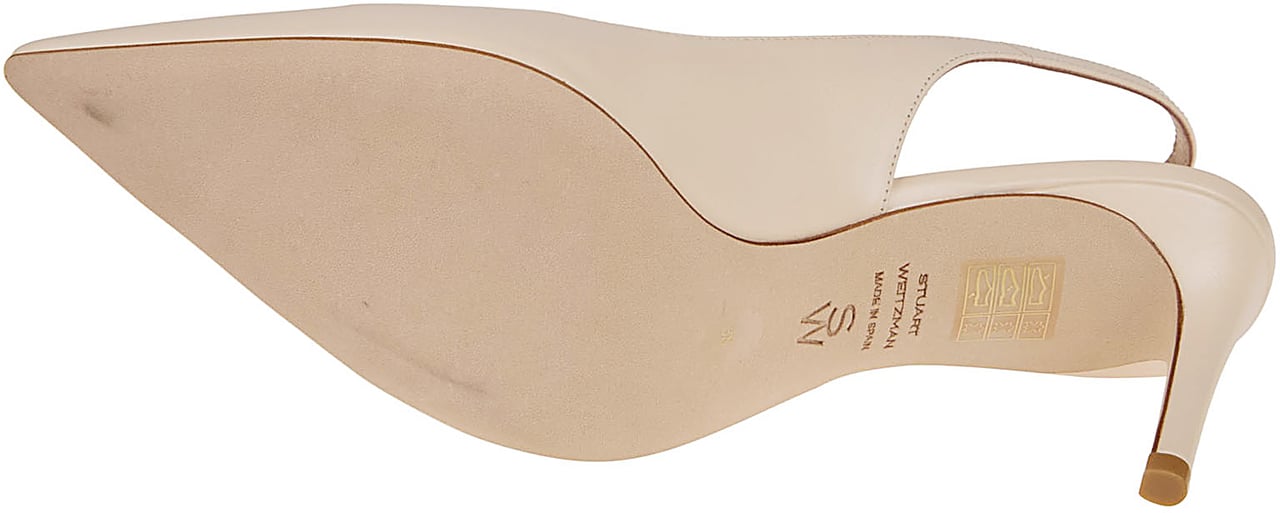 Stuart Weitzman Stuart Power Slingback 75 Sandals White Wit