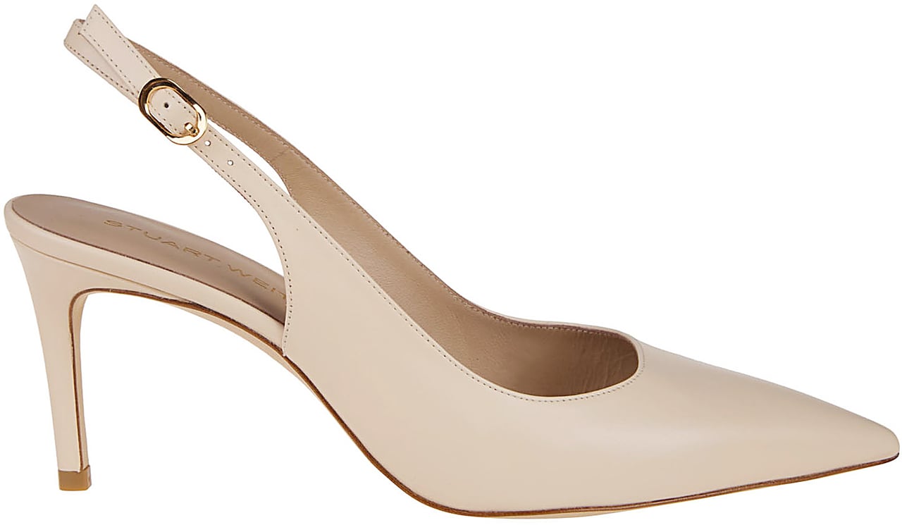 Stuart Weitzman Stuart Power Slingback 75 Sandals White Wit