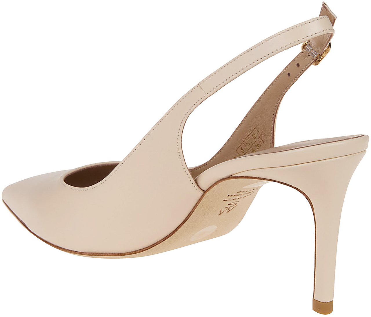 Stuart Weitzman Stuart Power Slingback 75 Sandals White Wit