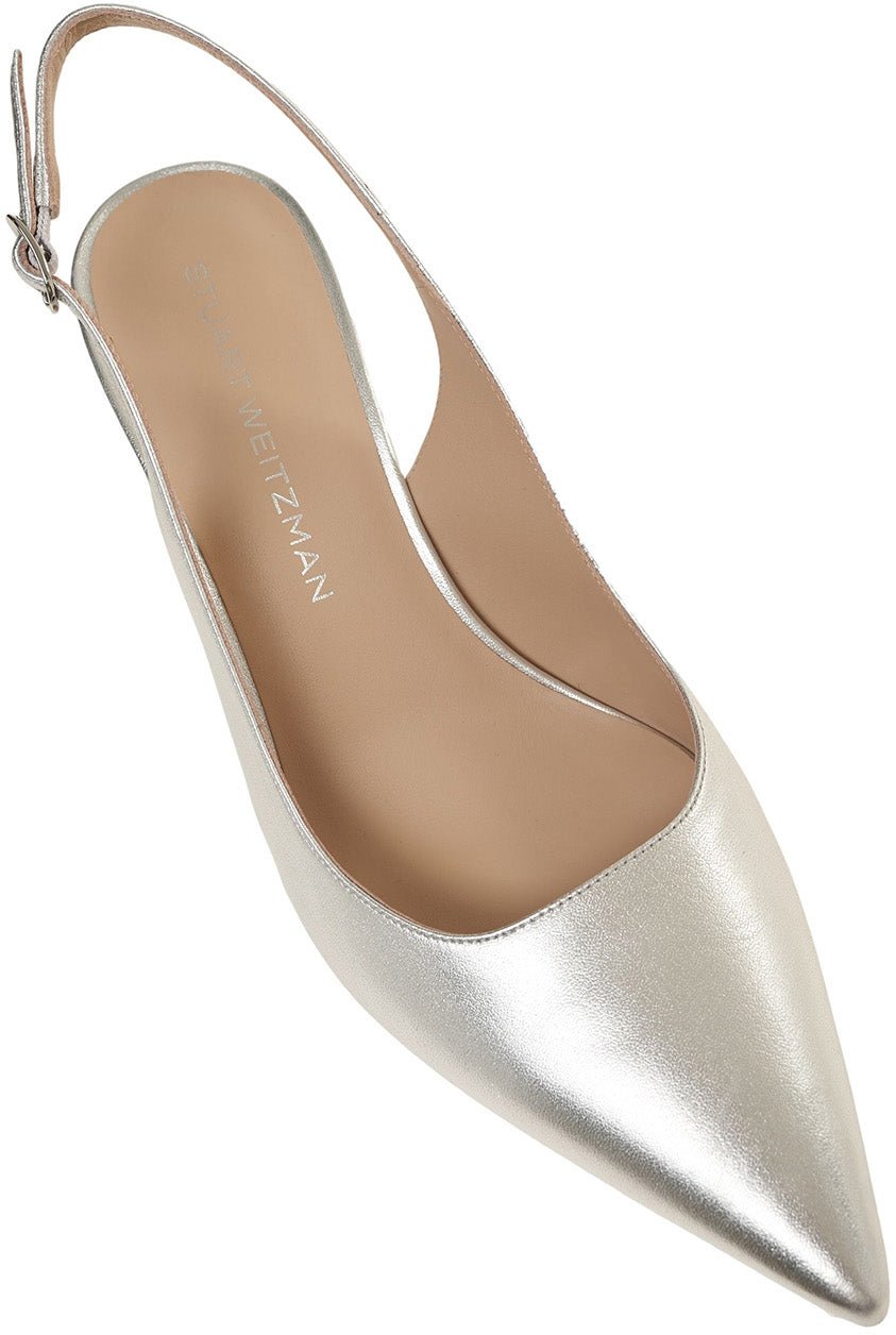 Stuart Weitzman Slingback 'Stuart Power' Zilver