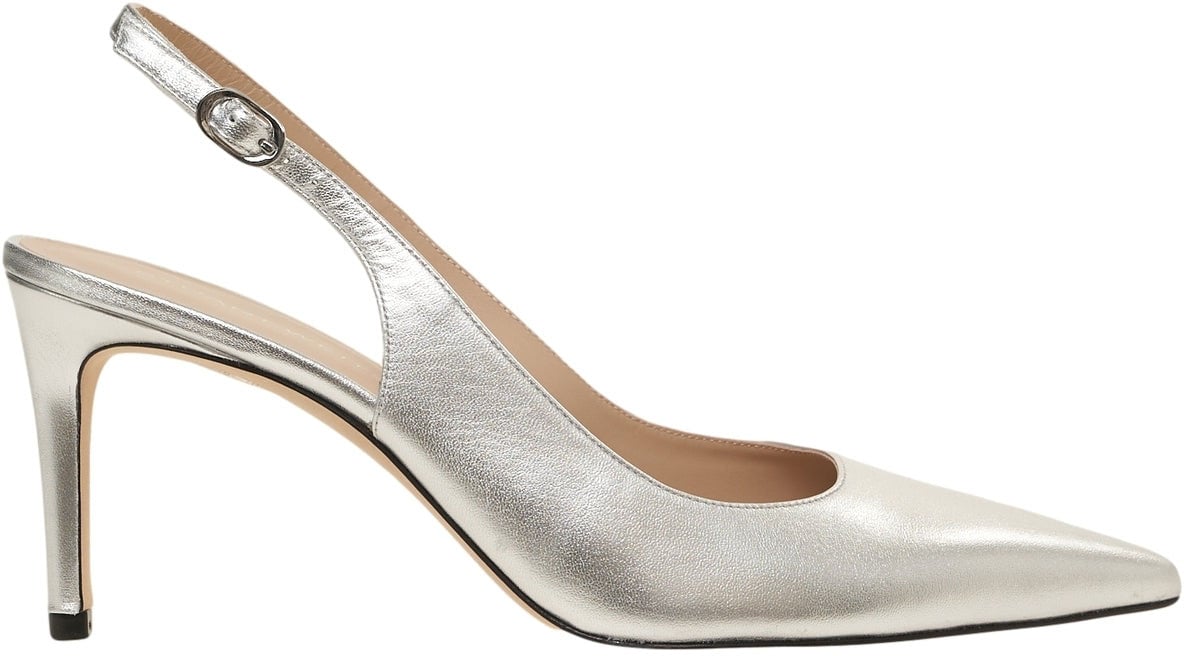 Stuart Weitzman Slingback 'Stuart Power' Zilver
