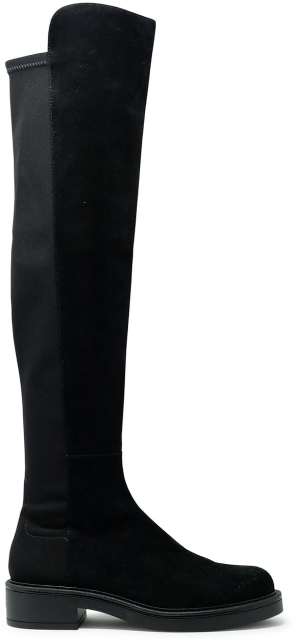 Stuart Weitzman STUART WEITZMAN SM395 BLACK SUEDE  5050 CELIA BOOTS Zwart